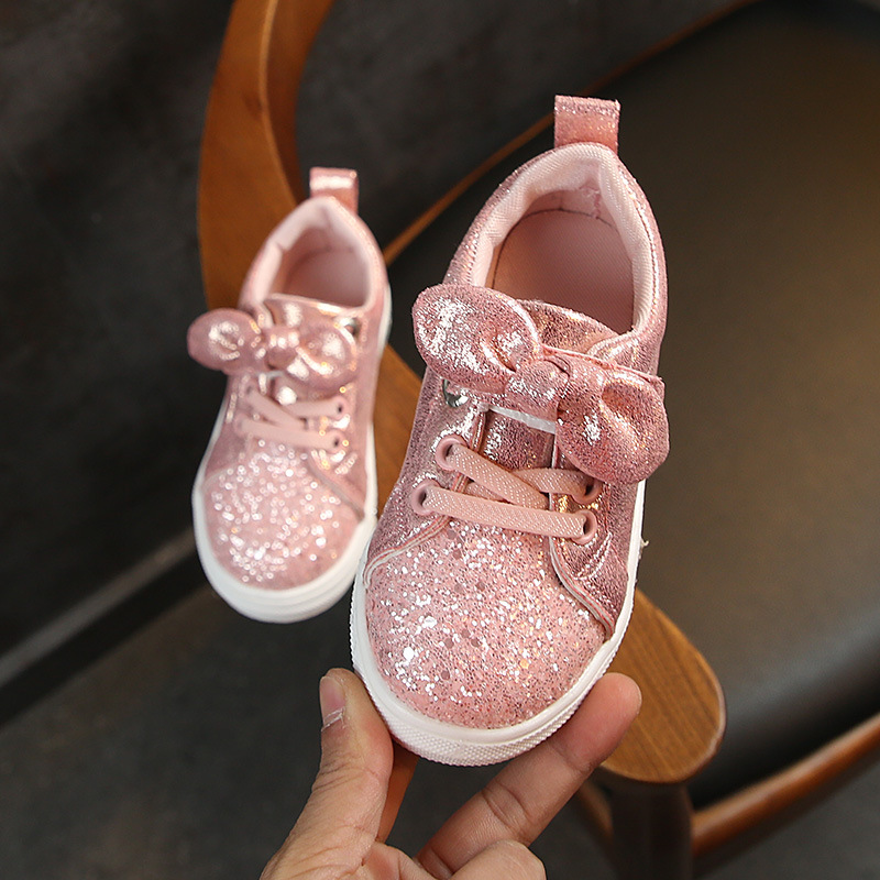 RONI Fashion girl board shoes kids  casual shoes sports shoes baby bowknot children shoes
