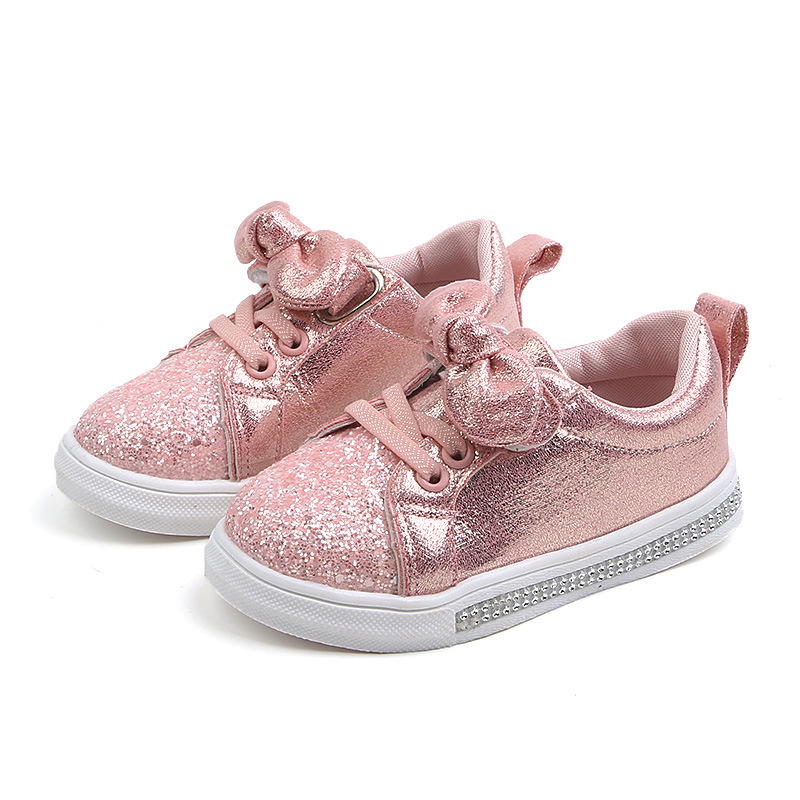 RONI Fashion girl board shoes kids  casual shoes sports shoes baby bowknot children shoes