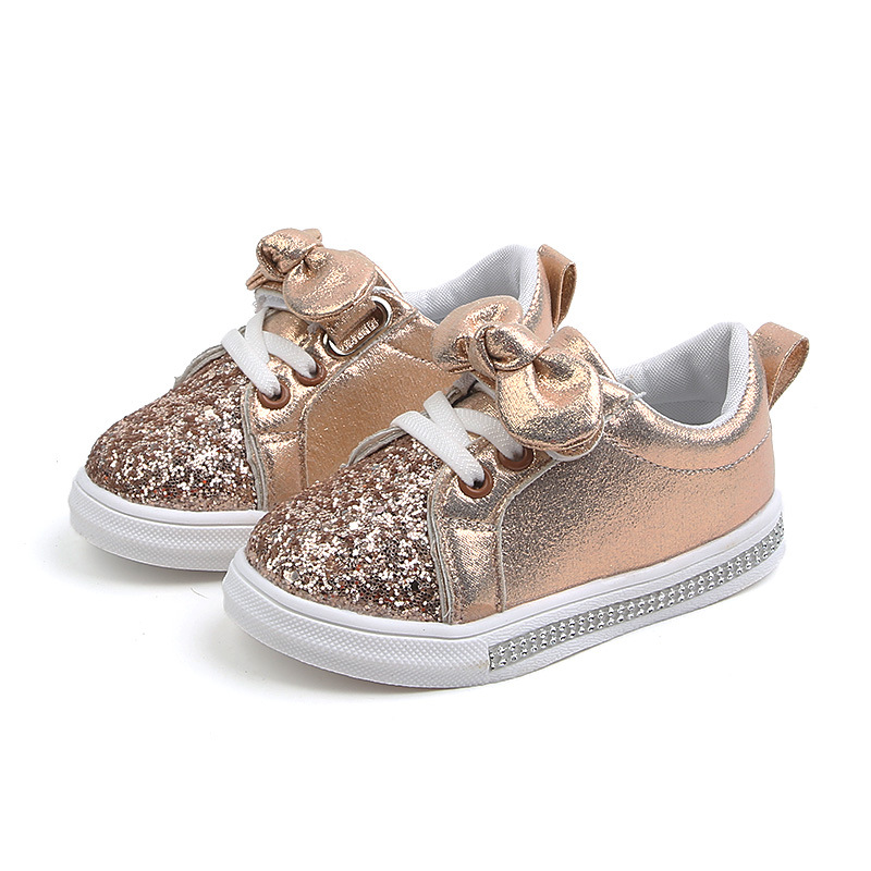 RONI Fashion girl board shoes kids  casual shoes sports shoes baby bowknot children shoes