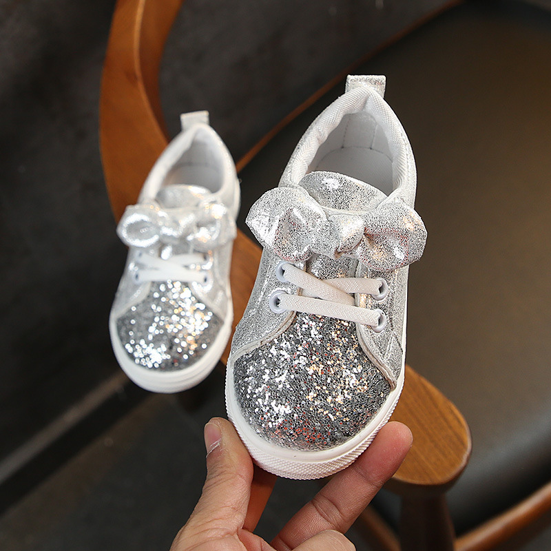 RONI Fashion girl board shoes kids  casual shoes sports shoes baby bowknot children shoes
