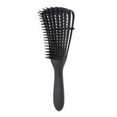 1PCS Detangling Brush Best for Hair Textured 3a to 4c Detangler Comb Wet Dry Oil Wavy Curly Black 24.5*5.5*4CM