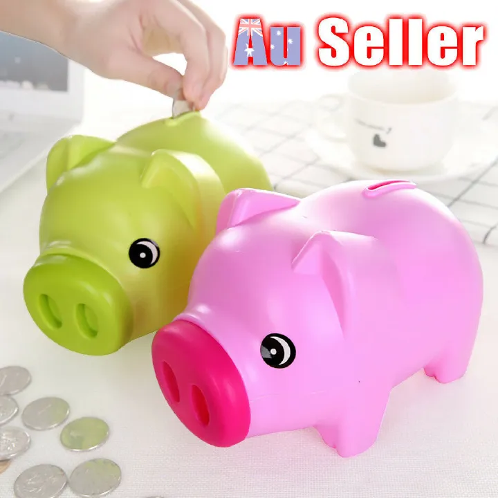 Piggy Banks Metallic Piggy Bank with a Padlock and two keys Hard Plastic Piggy Bank