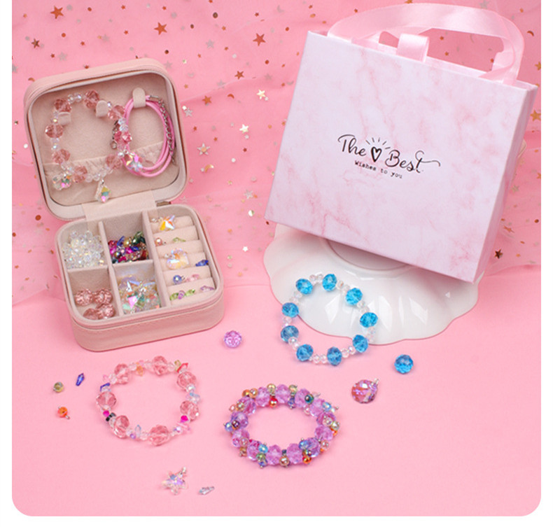 135 pcs Charm Bracelet Making Kit for Girls Aged 5+ in Inspiring Jewelry Box DIY Charm Bracelet Kit Jewelry Gift for Girls Kids Teens and Adults
