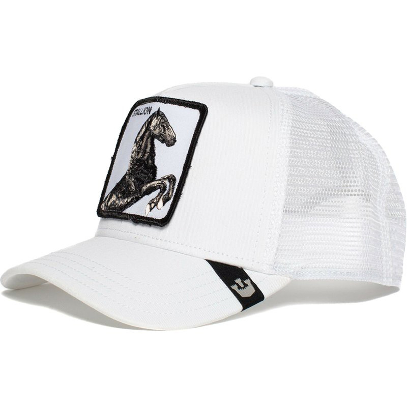 Trucker Hat Men - Mesh Baseball SnapBack Cap - The Farm White Series