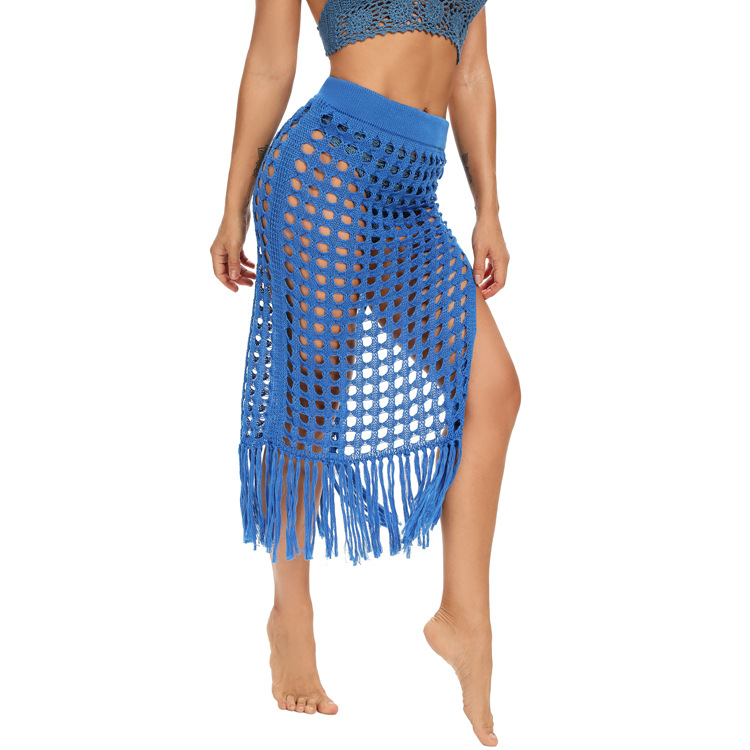 Sexy Beach Handmade Crochet Bikini Skirt Net Fishnet Skirt,Summer High Waist Beach Hollow Out Mini Skirt Cool