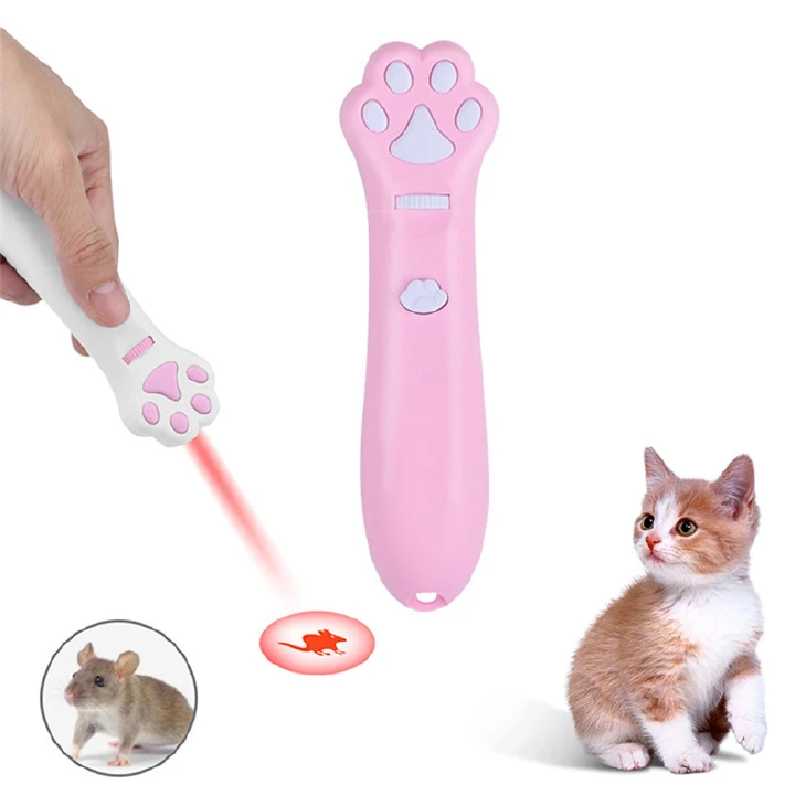Laser Pointer for Cats to Chase Indoor Cats Interactive Cat/Dog Toys, Red LED Projection, Pet Training Supplies,Gifts for Children
