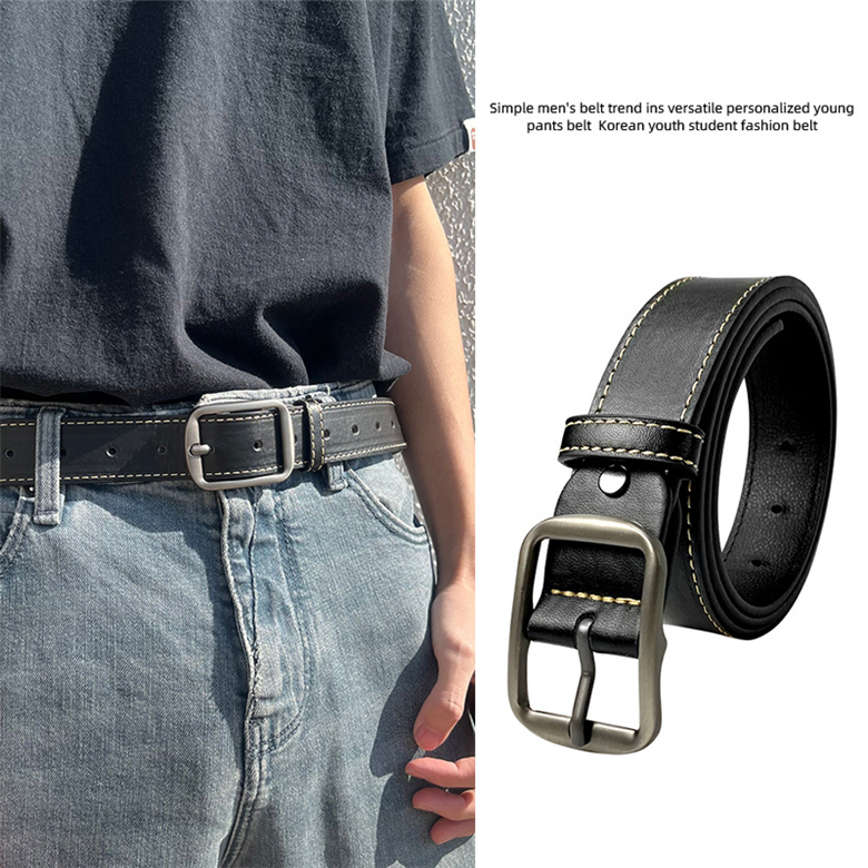 Fashion Simple Needle Buckle Belts for Women Popular Student Jeans
