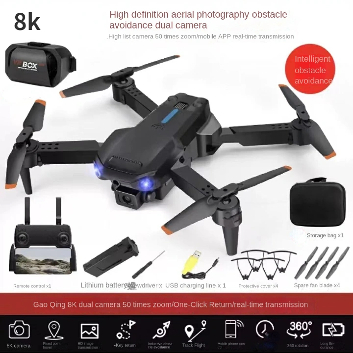 Uav gps 8K dual-camera aerial drone with optical flow positioning drone offers various intelligent flight modes such as follow me, waypoint navigation, GPS  Professinal Dual HD EIS Camera Light Flow 5