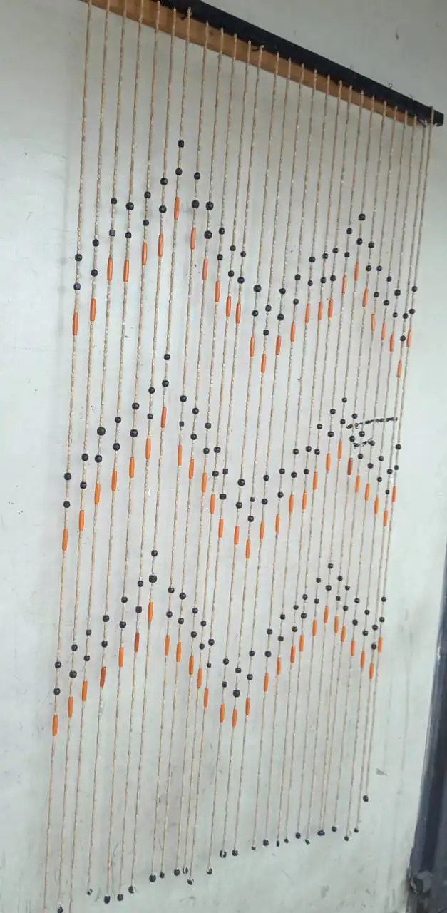 Salon/Kinyozi/Bar/Hotel curtains with wooden beads