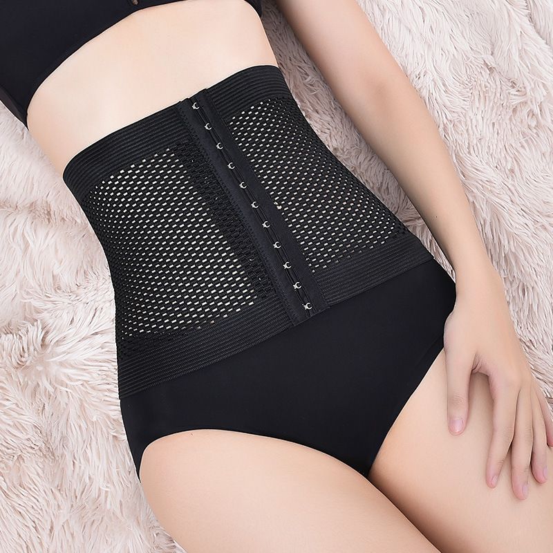 Bustiers & Corsets Women Slimming Corset Breathing Waist Trainer Cincher Shaper Body Shapewear Three Breasted Underbust Tummy Belt Girdle Fajas