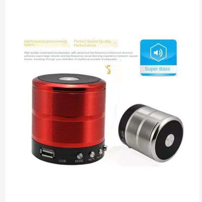 Bluetooth Speakers Metallic Mini Wireless Hands-Free Talk Subwoofer Speaker Bluetooth Portable Usb Mp3 P2 Sd Radio Fm