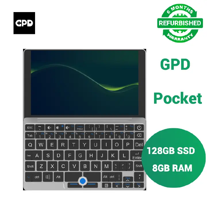 Refurbished GPD Pocket Mini Laptop 128GB SSD 8GB RAM 7000 mAh battery Intel Atom x7-Z8750 Laptops