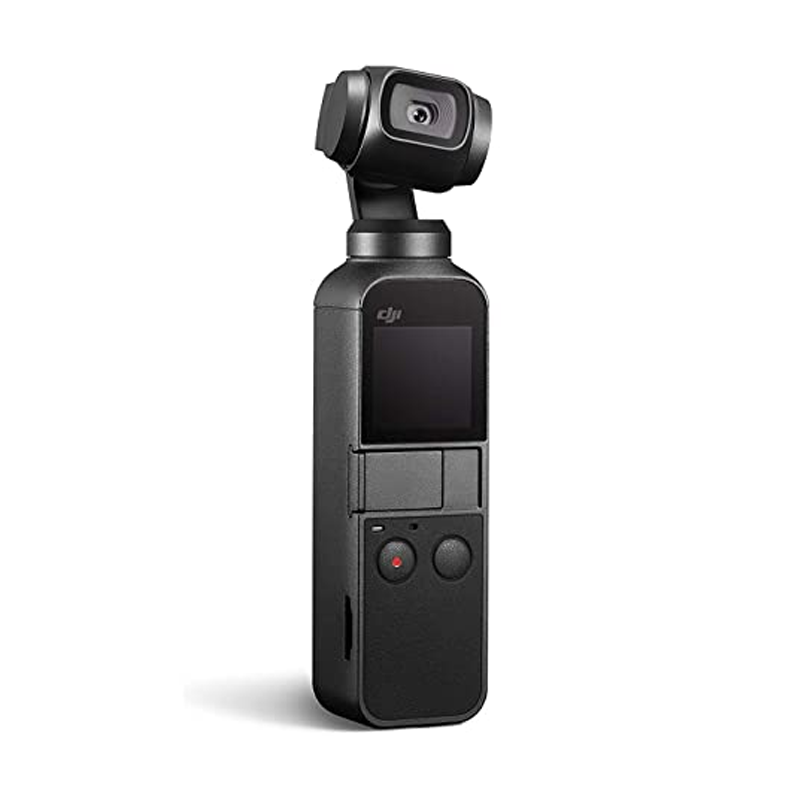 Refurbished DJI OSMO Pocket Handheld 3-Axis Gimbal Stabilizer with integrated Camera 12 MP 1/2.3" CMOS 4K60 Video, for YouTube, TikTok, Video Vlog, Streamlabs, Attachable to Smartphone, Android, iPhon