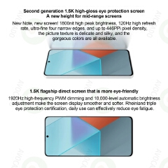 Refurbished Phones XIAOMI Redmi Note 13 Pro 12GB RAM 120Hz OLED 256GB Storage Dual SIM 5G Network Snapdragon 7s Gen 2 200MP Camera Underdisplay Fingerprint Unlock Android 13 Smart Phones