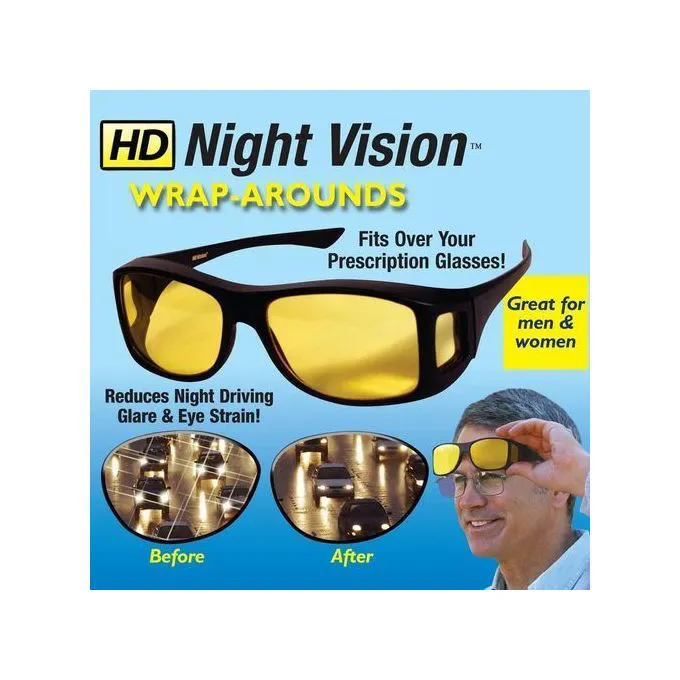 Anti-glare night vision driving goggles
