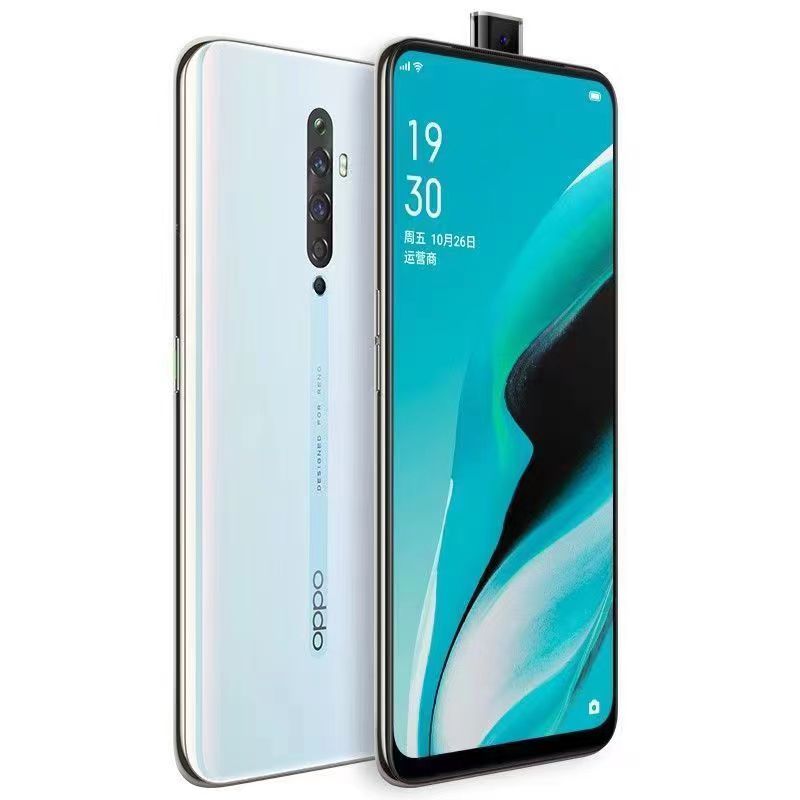 Refurbished (Face Unlock) OPPO Reno 2Z Smart phone 8GB+128GB Smartphone Unlock No Fingerprint 6.5 inch 2G/3G/4G LTE 48MP + 13MP + 8MP + 2MP + 16MP Camera Dual SIM 4000mAh