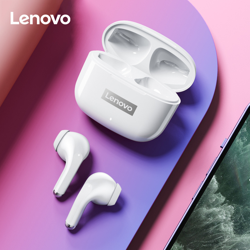 Lenovo ThinkPlus LP40 Pro Earpods Bluetooth Earphones TWS Wireless Earphones 5.1 Waterproof Sport Earphones with Microphone Music