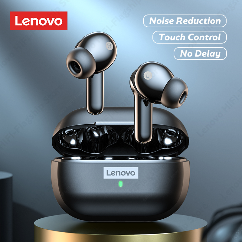 Original Lenovo Thinkplus LP1S Earpods Bluetooth Earphones TWS Wireless Earphones Bluetooth 5.0 Waterproof Sport Earphones Noise Reduction Earbuds with Mic