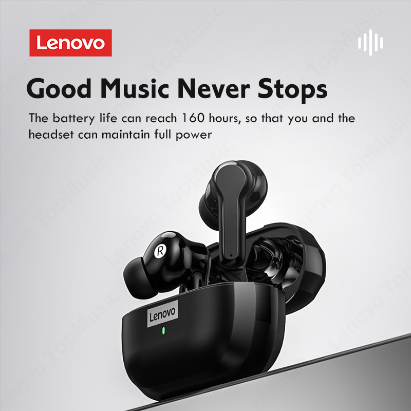 Original Lenovo Thinkplus LP1S Earpods Bluetooth Earphones TWS Wireless Earphones Bluetooth 5.0 Waterproof Sport Earphones Noise Reduction Earbuds with Mic