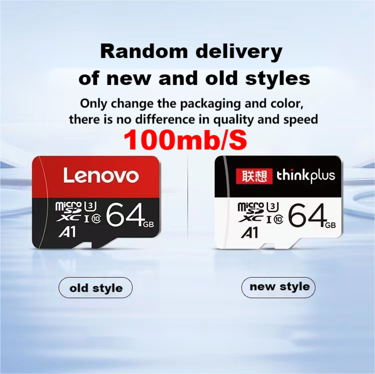 Lenovo Thinkplus 128GB High Speed TF Card Micro SD Card Memory Cards Class 10 Card  Memory Card For Camera Smartphones Adapter Android Phones