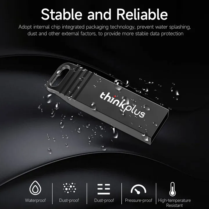 Lenovo Thinkplus 128GB USB Flash Drives U disk MU221 USB2.0  U disk Portable Shockproof Metal USB Flash Drive