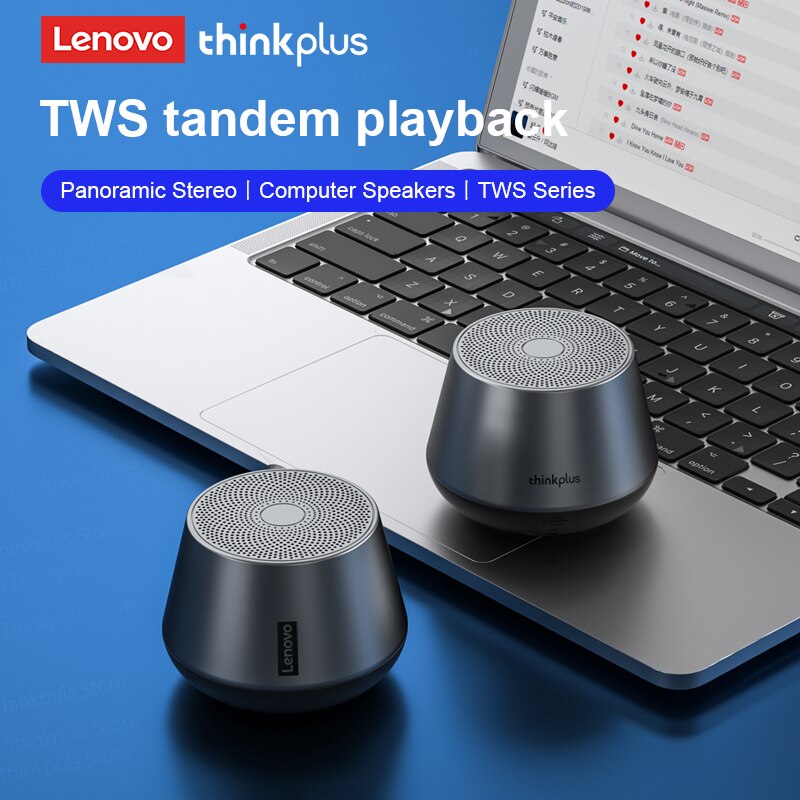 Lenovo Thinkplus K3 Pro Wireless Speakers - BT 5.0, HD Calls, High Fidelity Sound, Deep Bass, 1200mAh Battery  Bluetooth Speakers