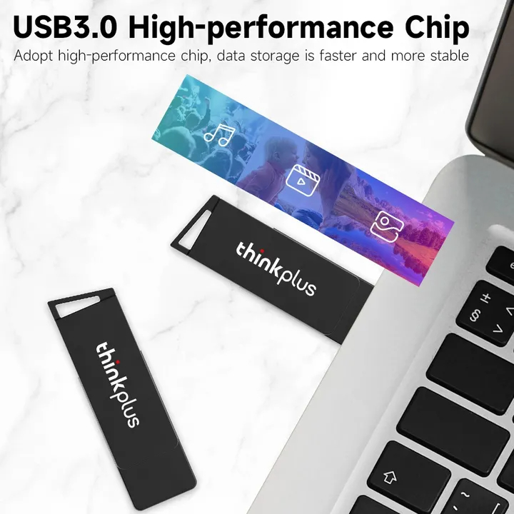 Lenovo Thinkplus 128GB MU241 USB3.0 High-Speed U Disk Rotatable USB Flash Drives