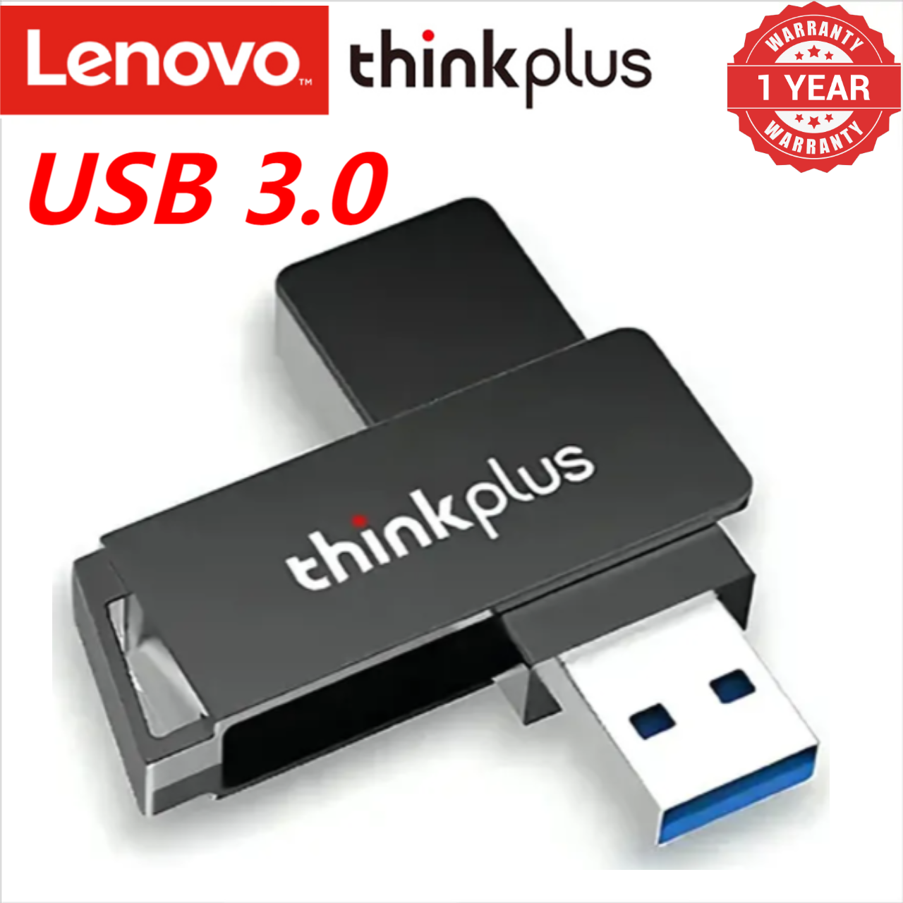 Lenovo Thinkplus 128GB MU241 USB3.0 High-Speed U Disk Rotatable USB Flash Drives