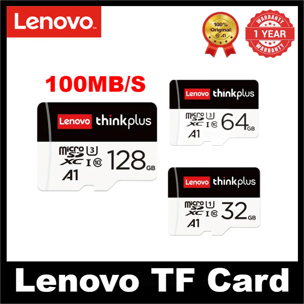 Lenovo Thinkplus 128GB High Speed TF Card Micro SD Card Memory Cards Class 10 Card  Memory Card For Camera Smartphones Adapter Android Phones