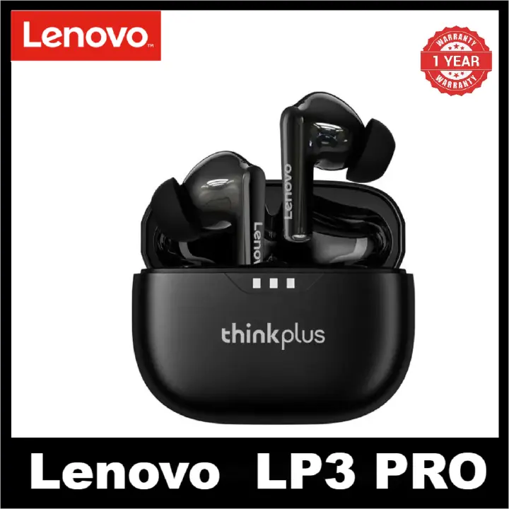 Lenovo ThinkPlus LP3 PRO Earpods Bluetooth Earphones TWS Wireless Earphones 1200mAh Large Capacity Battery HIFI Music Headset with Display Earphones Bluetooth