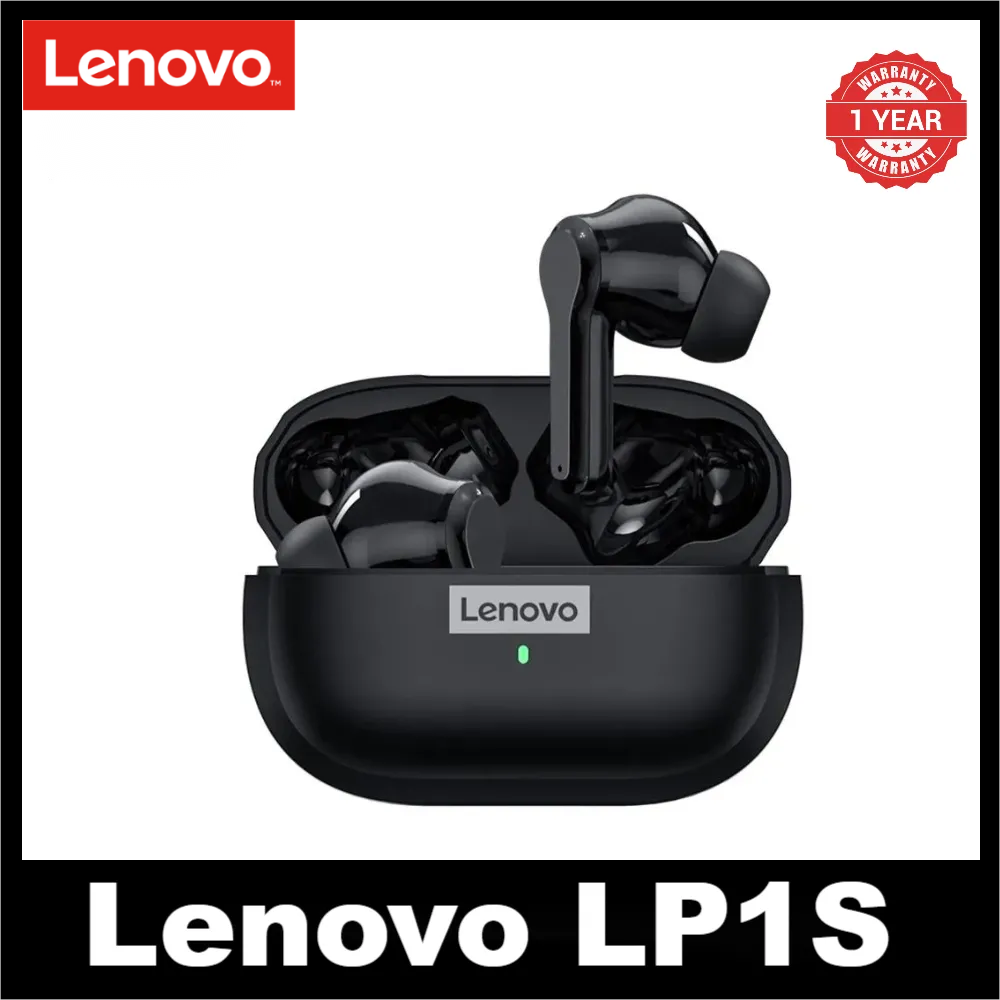 Original Lenovo Thinkplus LP1S Earpods Bluetooth Earphones TWS Wireless Earphones Bluetooth 5.0 Waterproof Sport Earphones Noise Reduction Earbuds with Mic