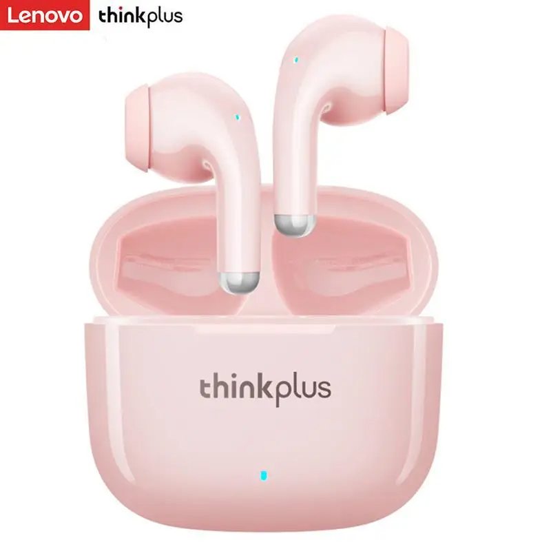 Lenovo ThinkPlus LP40 Pro Earpods Bluetooth Earphones TWS Wireless Earphones 5.1 Waterproof Sport Earphones with Microphone Music Pink