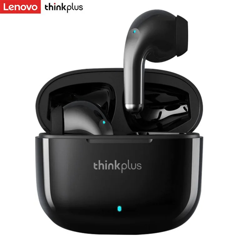 Lenovo ThinkPlus LP40 Pro Earpods Bluetooth Earphones TWS Wireless Earphones 5.1 Waterproof Sport Earphones with Microphone Music Black