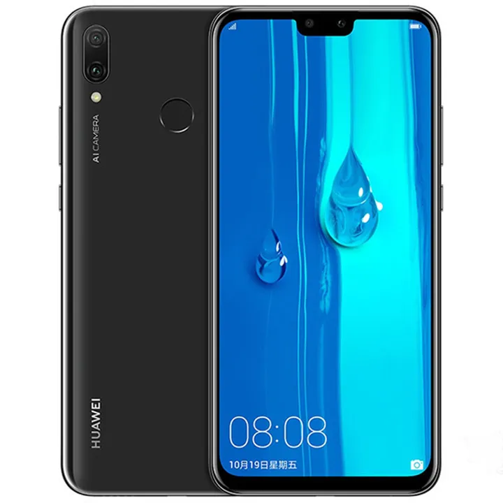 Refurbished Huawei Phones Y9 2019 128GB ROM 6GB/4GB RAM 6.5" inch Dual SIM 16MP+4MP 4000mAh Smart Phones smartphone