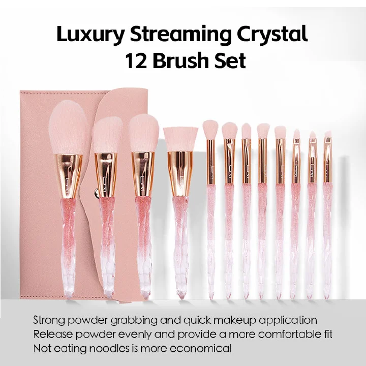 12 pieces of makeup brush set powder powder blusher eye shadow brush cover leisure brush makeup brush full set of beauty tools