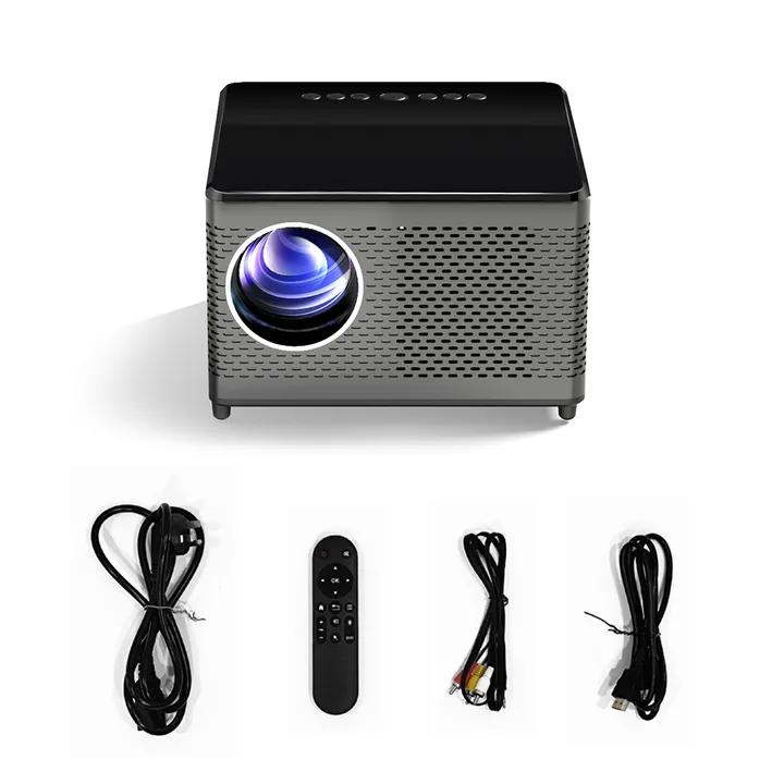 TouYinger T10 1080P 2.4G/5G WiFi Smart Projector, Multimedia Android 9.0 Beamer 7200Lumens High Brightness 200" Display Home Use Projector,Support Wireless Phone Computer Projector, Built-in Speaker