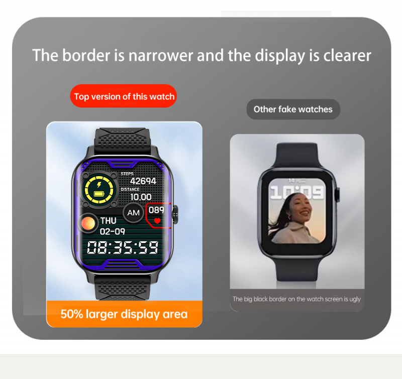Smartwatches F12 2.02" Smart Watches Sport Touch Curved Screen Blood Glucose Heart Rate Blood Pressure Monitoring Bluetooth Talking Smartwatch Men Women for ANDROID