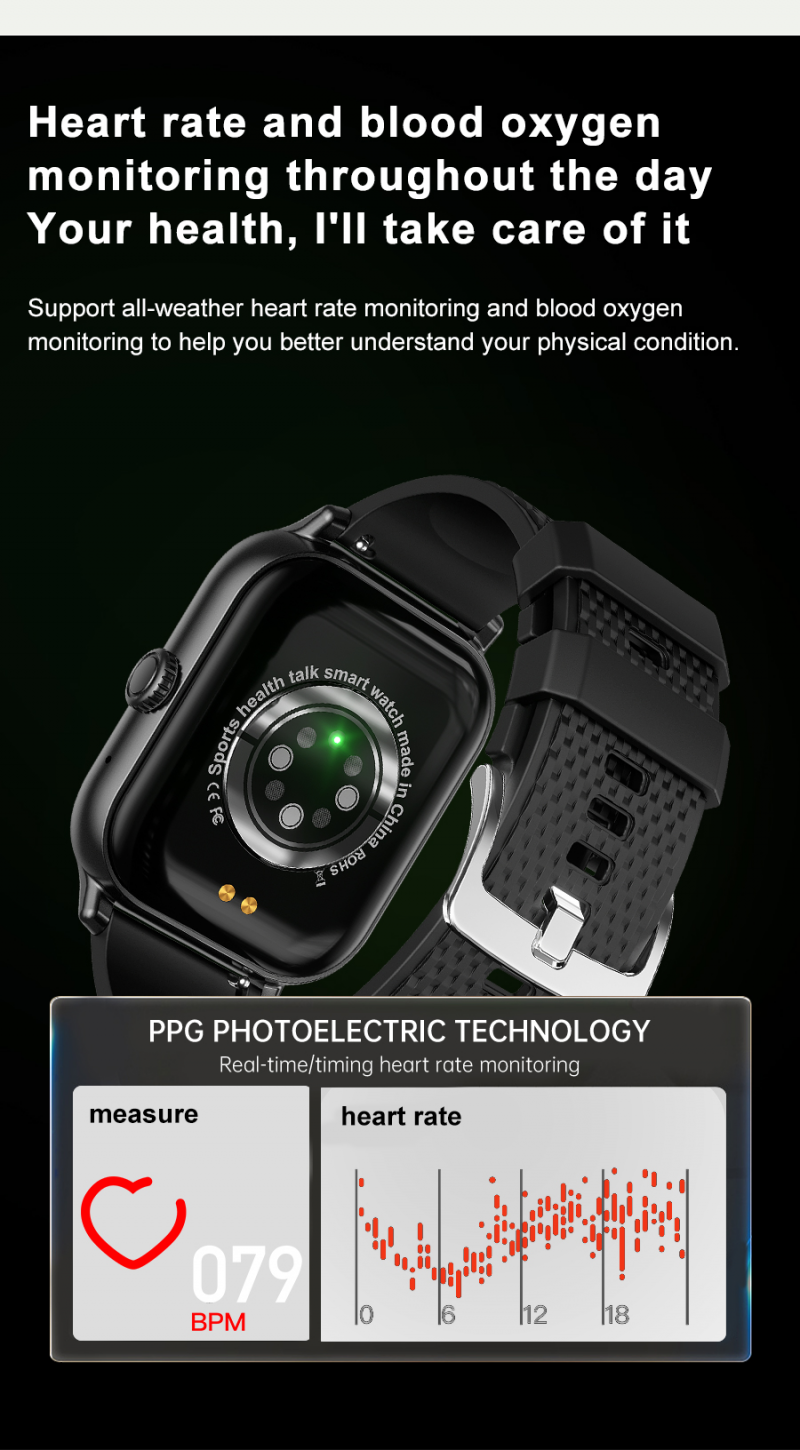 Smartwatches F12 2.02" Smart Watches Sport Touch Curved Screen Blood Glucose Heart Rate Blood Pressure Monitoring Bluetooth Talking Smartwatch Men Women for ANDROID