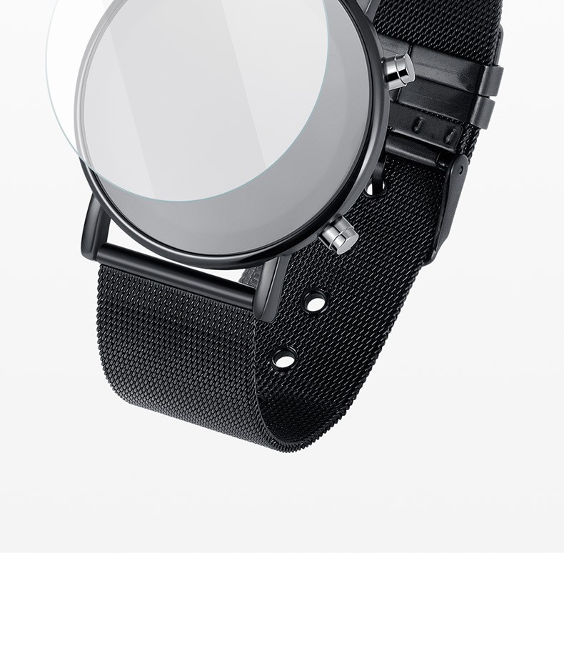 Fashion Thin Mesh With LED Tumbler Watch Korean Version of Creative Running Light Student Turntable led Electronic Watch