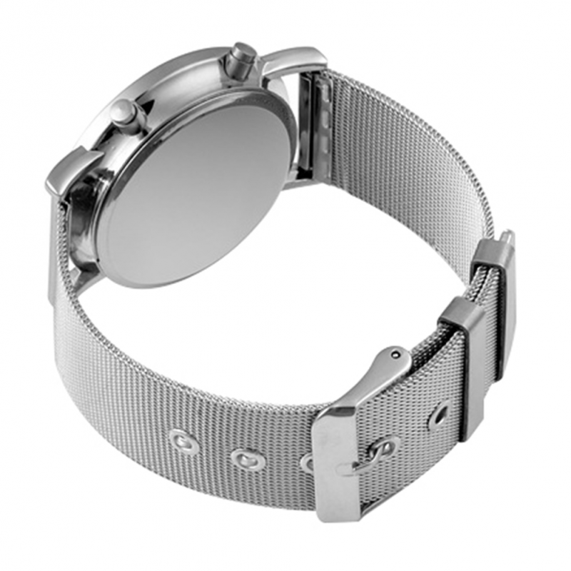 Fashion Thin Mesh With LED Tumbler Watch Korean Version of Creative Running Light Student Turntable led Electronic Watch