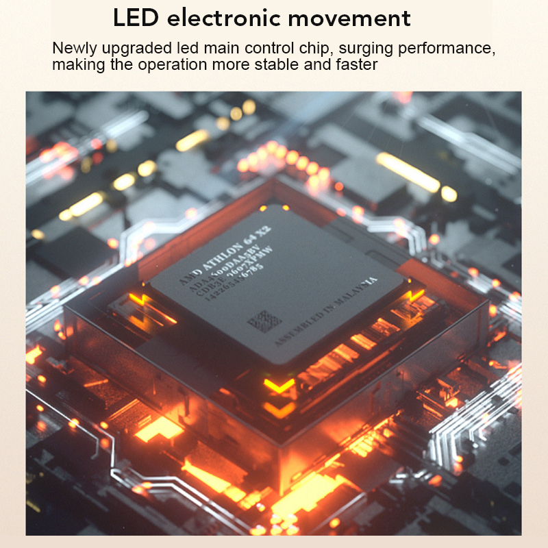 LED Watch Men Fashion Creative Crab Type Electronic Watch Luminous Binary Gift Business Style Cool Waterproof Multi Function