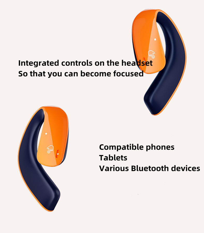 New T22 TWS Bone Conduction Man Women Sleeping Wireless Headphones Music Sport Earphone Bluetooth with Mic Headset Girl Gift