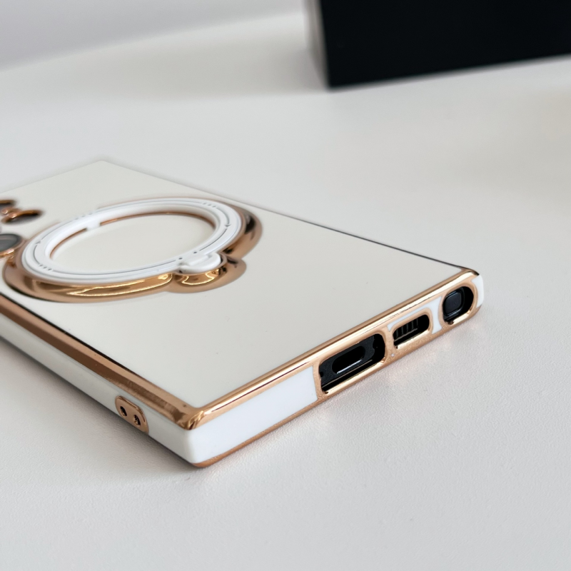 Suitable for Samsung S23ultra cell phone case A14/A54 magnetic bracket S22P lens all-inclusive A13 plating soft case TPU Back cover Simple Style for Samsung S23Plus S23Ultra S22 S22Plus S22 Ultra A52