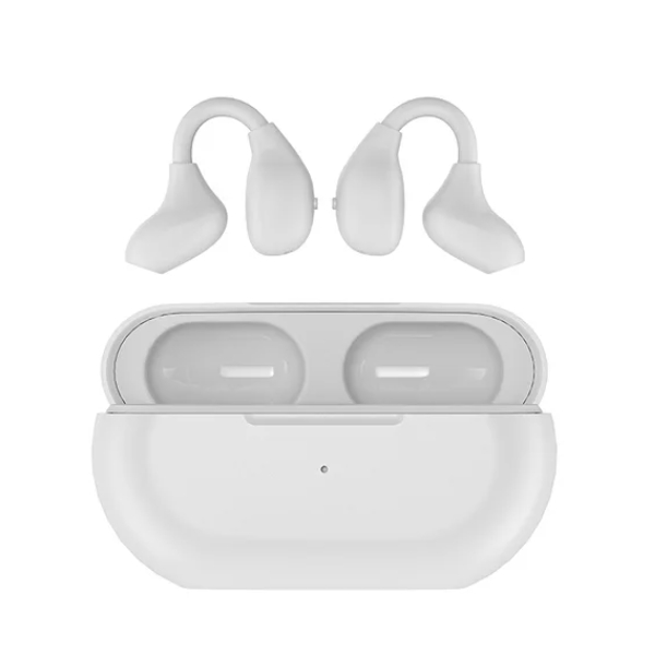 Clip-on Bluetooth MY14 pro Earbuds True Sport fitness Running Music Playback Ear Bone sensing Bluetooth Earphone TWS Waterproof Earbud Stereo Hifi Noise Cancelling Wireless earphone for iPhone Android White