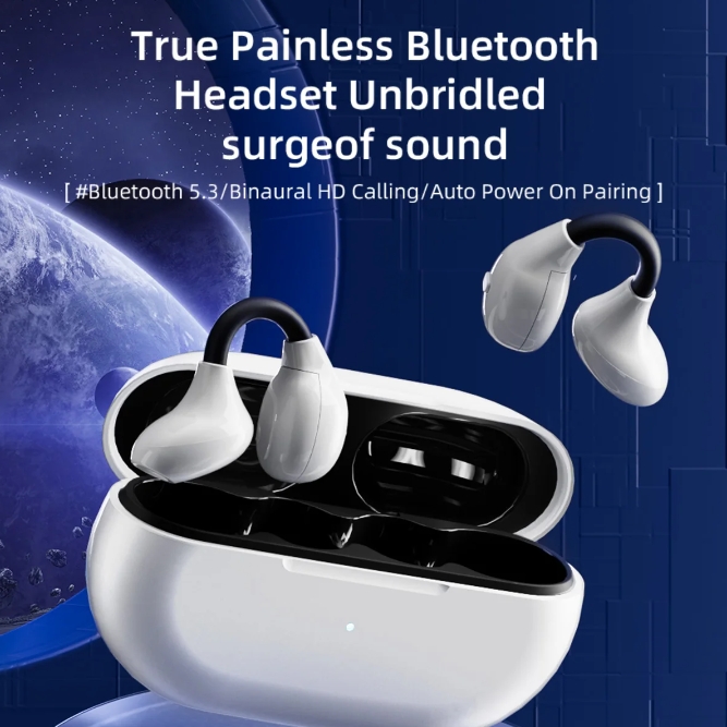 Clip-on Bluetooth MY14 pro Earbuds True Sport fitness Running Music Playback Ear Bone sensing Bluetooth Earphone TWS Waterproof Earbud Stereo Hifi Noise Cancelling Wireless earphone for iPhone Android