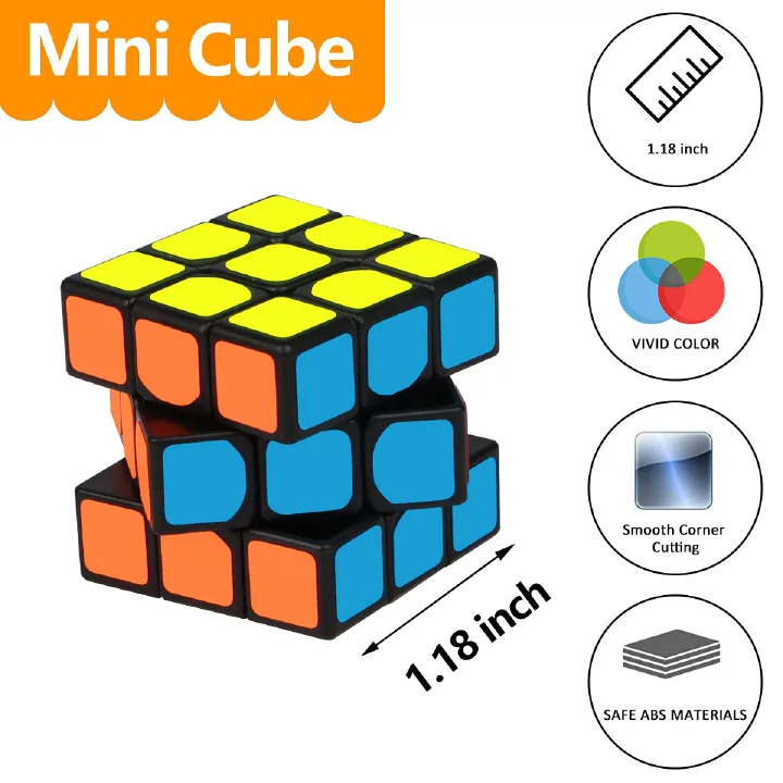 Mini Cube Puzzle Party Favors for Kids  Libay 1 Pack Magic Cube Party Puzzle Game Toys Classroom Rewards and School Prize for Students  Stress Relief Toys Goody Bag Filler Birthday Gift