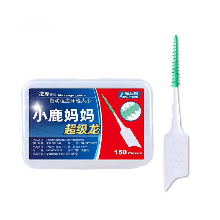 60 Pieces Braces Brush for Cleaner Interdental Brush Toothpick Dental Tooth Flossing Head Oral Dental Hygiene Flosser Tooth Cleaning Tool