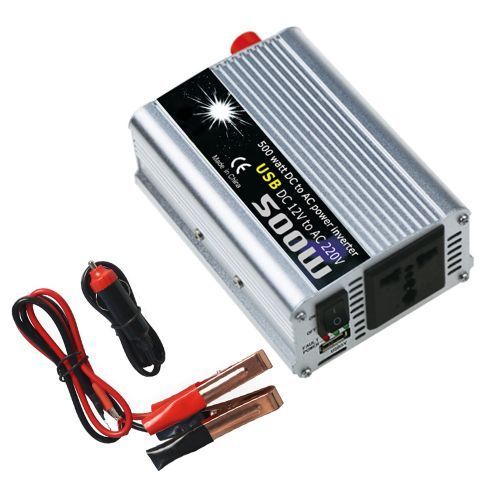 500W DC To AC Pure Sine Wave Car Power Inverter