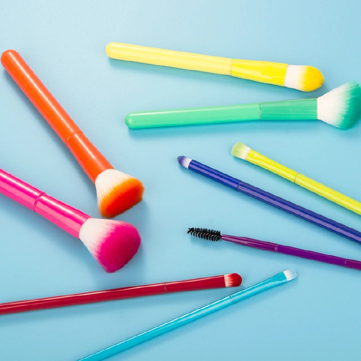 Makeup Brushes  Colourful Makeup Brush Set Premium Gift Synthetic Kabuki Foundation Blending Face Powder Blush Concealers Eye Shadow Professional Make Up Brush - Dream of Color