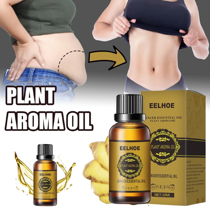 Eelhoe Ginger Essential Oil Firming Slimming Shaping Liquid Belly Sculpting Essential Promote Metabolism Full Body Massage Oil Fast delivery